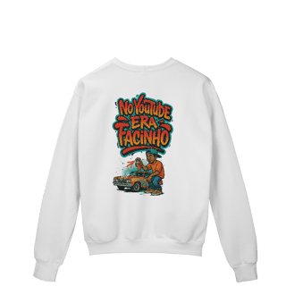 Nome do produto Moletom Prime Fechado - NO YOUTUBE ERA FACINHO 