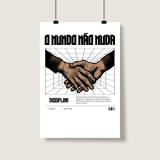 Nome do produto PÔSTER O MUNDO NÃO MUDA