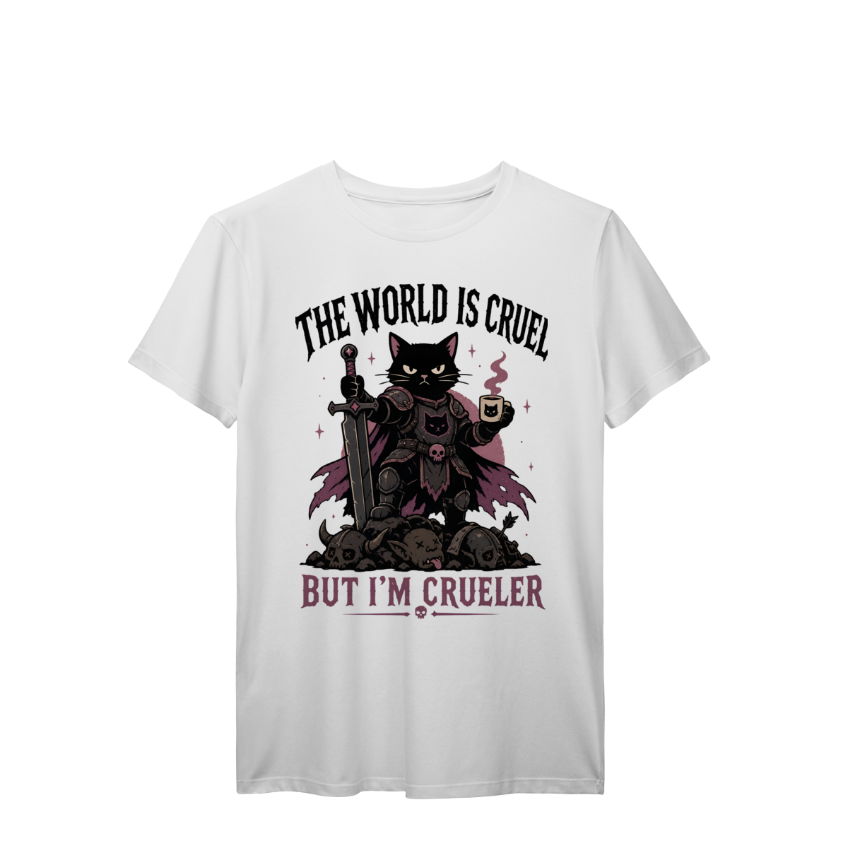 CAMISETA CAT THE WORD IS CRUEL