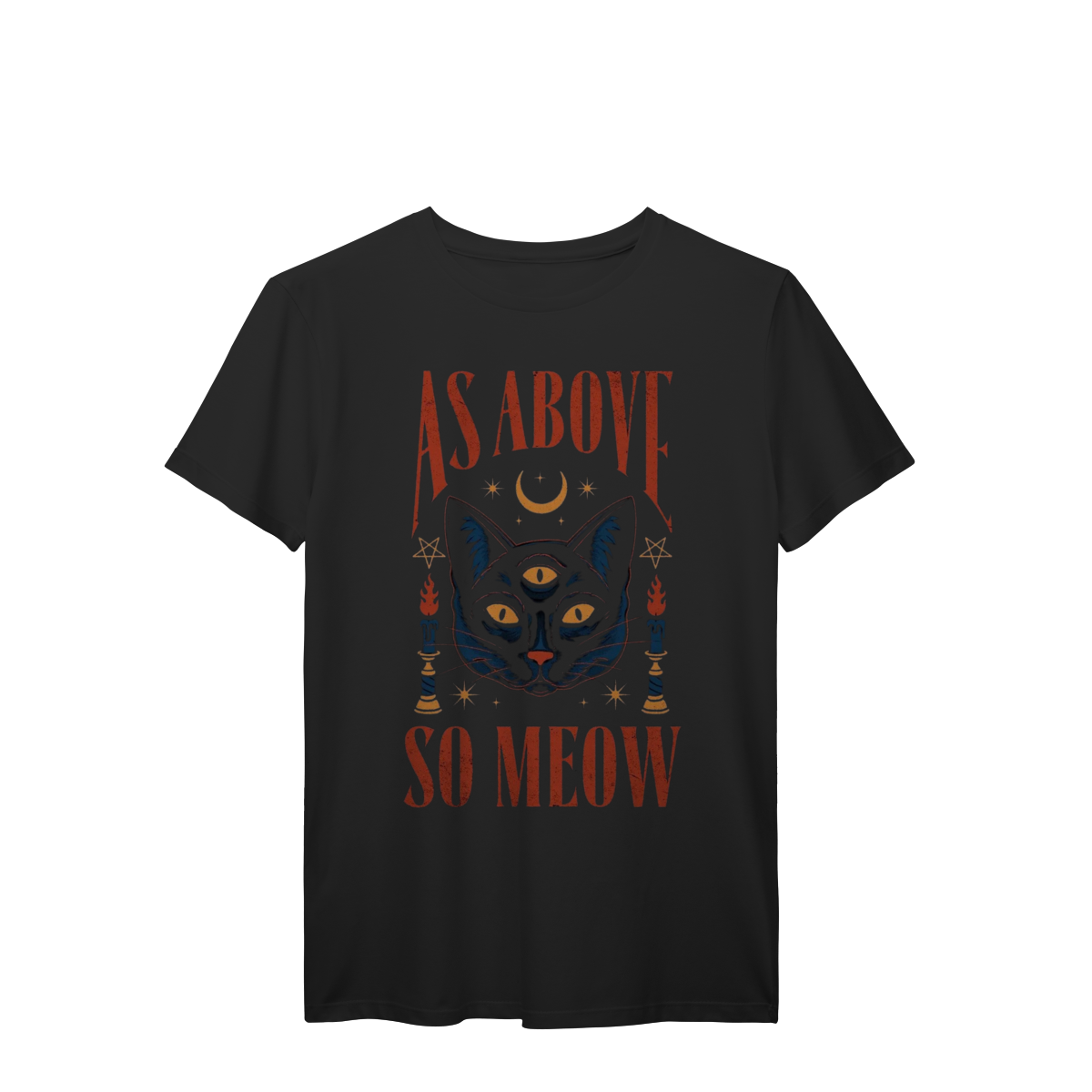 CAMISETA AS ABOVE SO MEOW
