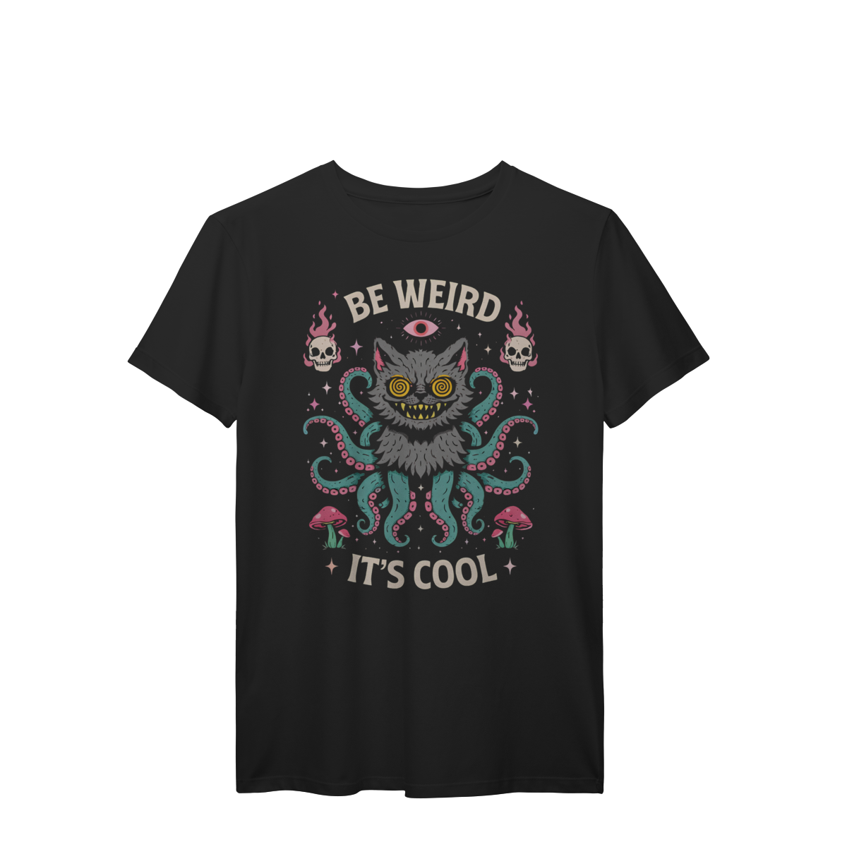 CAMISETA BE WEIRD IT'S COOL