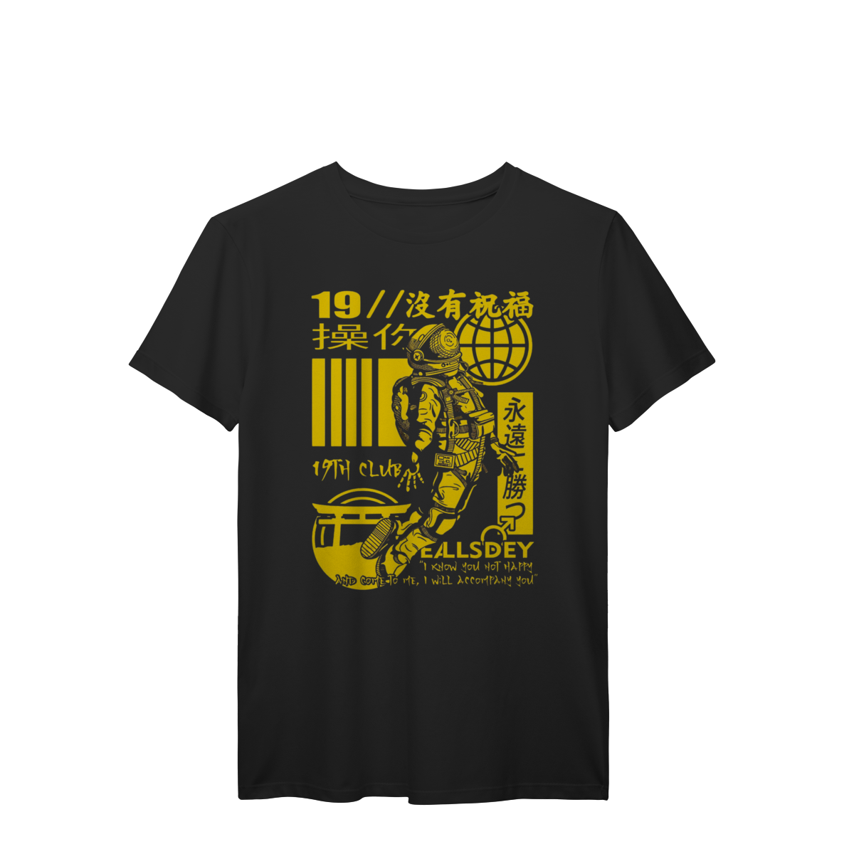 CAMISETA CYBERPUNK ASTRONAUTA 