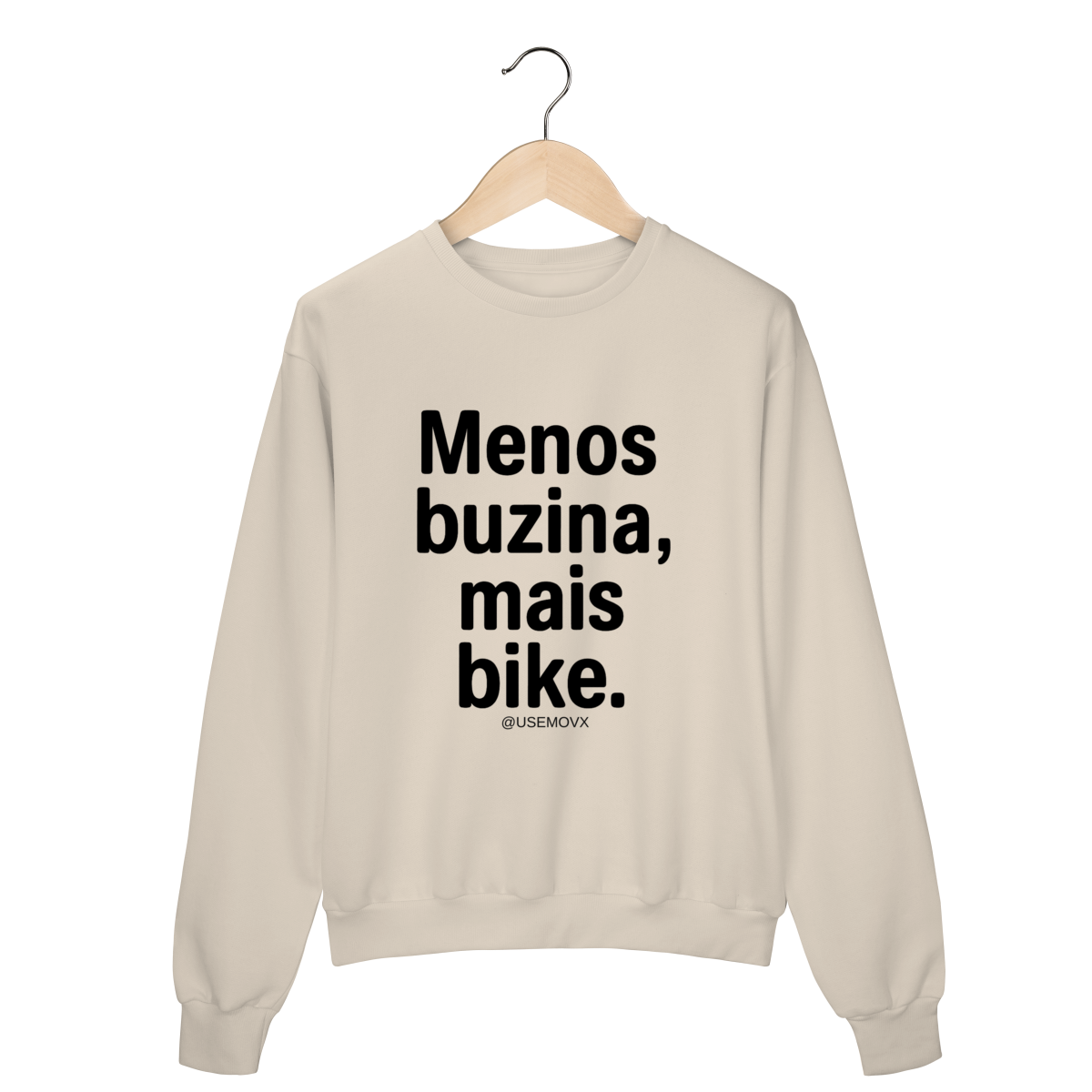 Nome do produto: Menos Buzina Moletom Prime Fechado