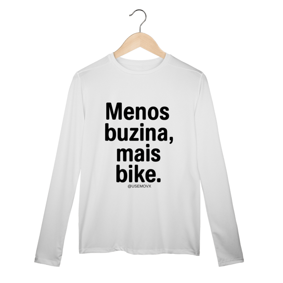 Menos Buzina Camisa Manga Longa Sport Dry UV