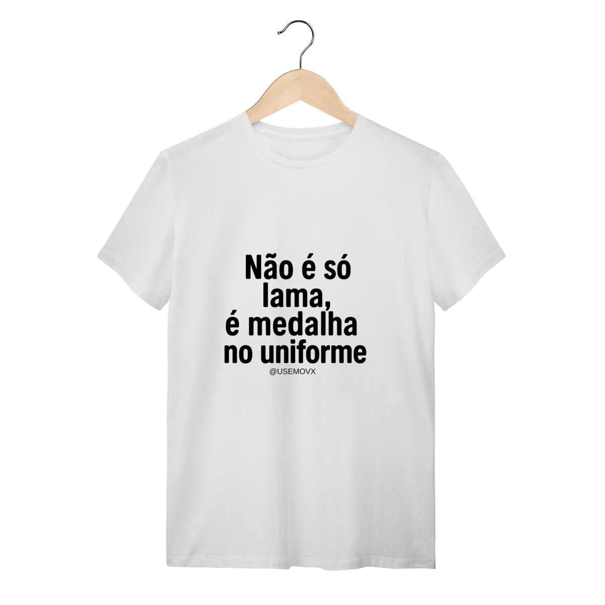 Nome do produto: Medalha no uniforme T-Shirt Quality