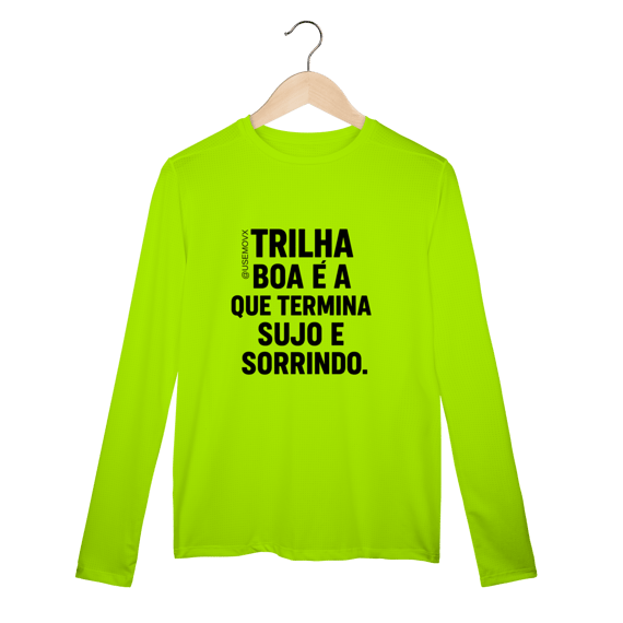 Trilha boa Camisa Manga Longa Sport Dry UV