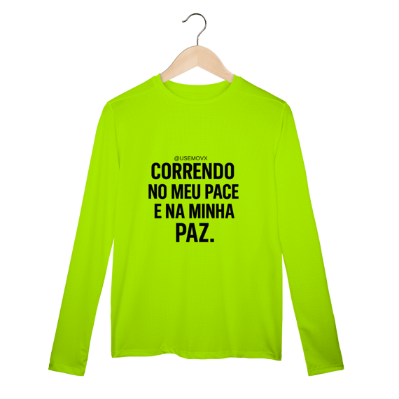Minha Paz Camisa Manga Longa Sport Dry UV