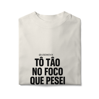 Nome do produto Foco Camiseta Oversized
