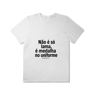 Nome do produto Medalha no uniforme T-Shirt Plus Size