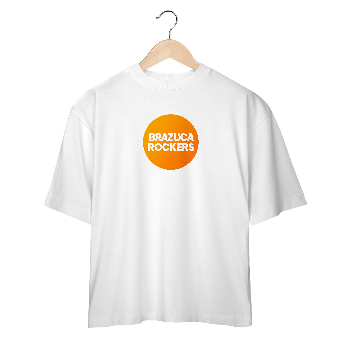 Nome do produto: Camiseta Oversized - Brazuca Rockers