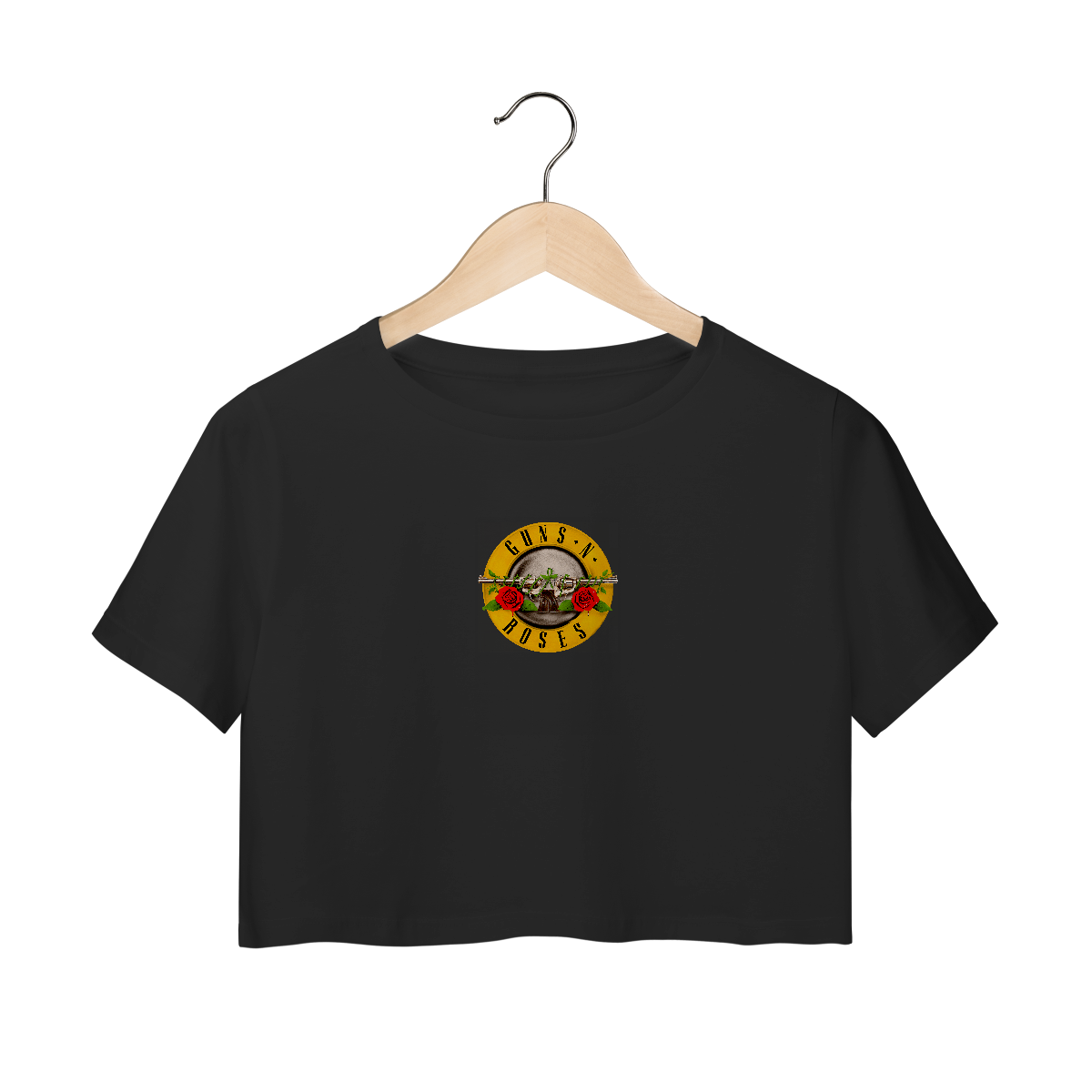 Nome do produto: Camisa Cropped - Guns N\' Roses