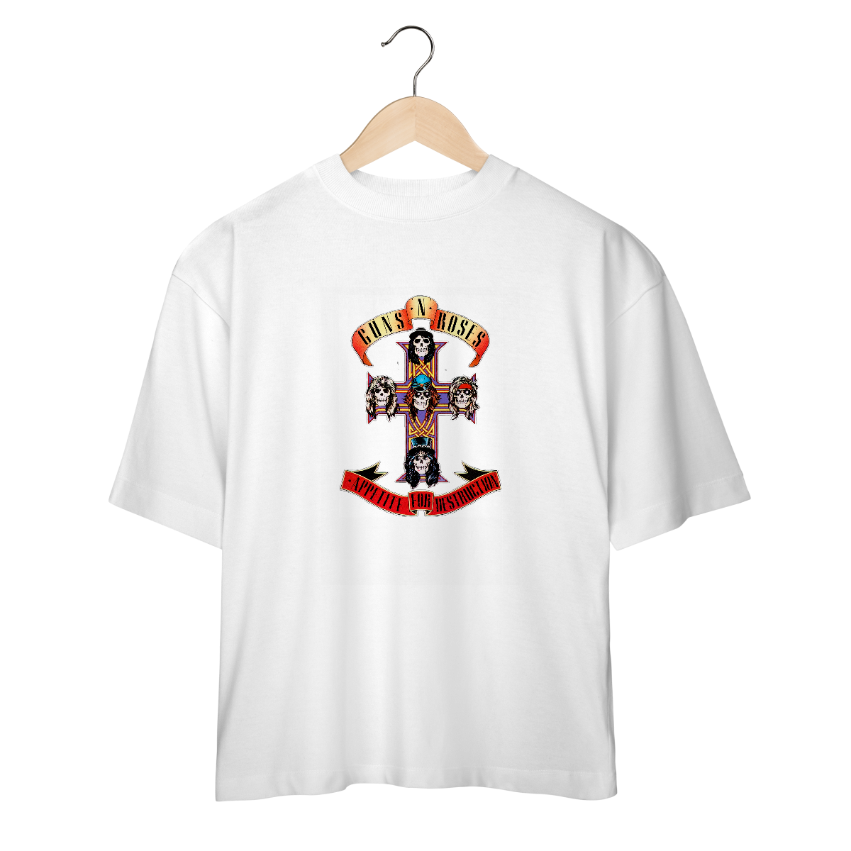 Nome do produto: Camiseta Oversized - Guns N\' Roses (AFD)