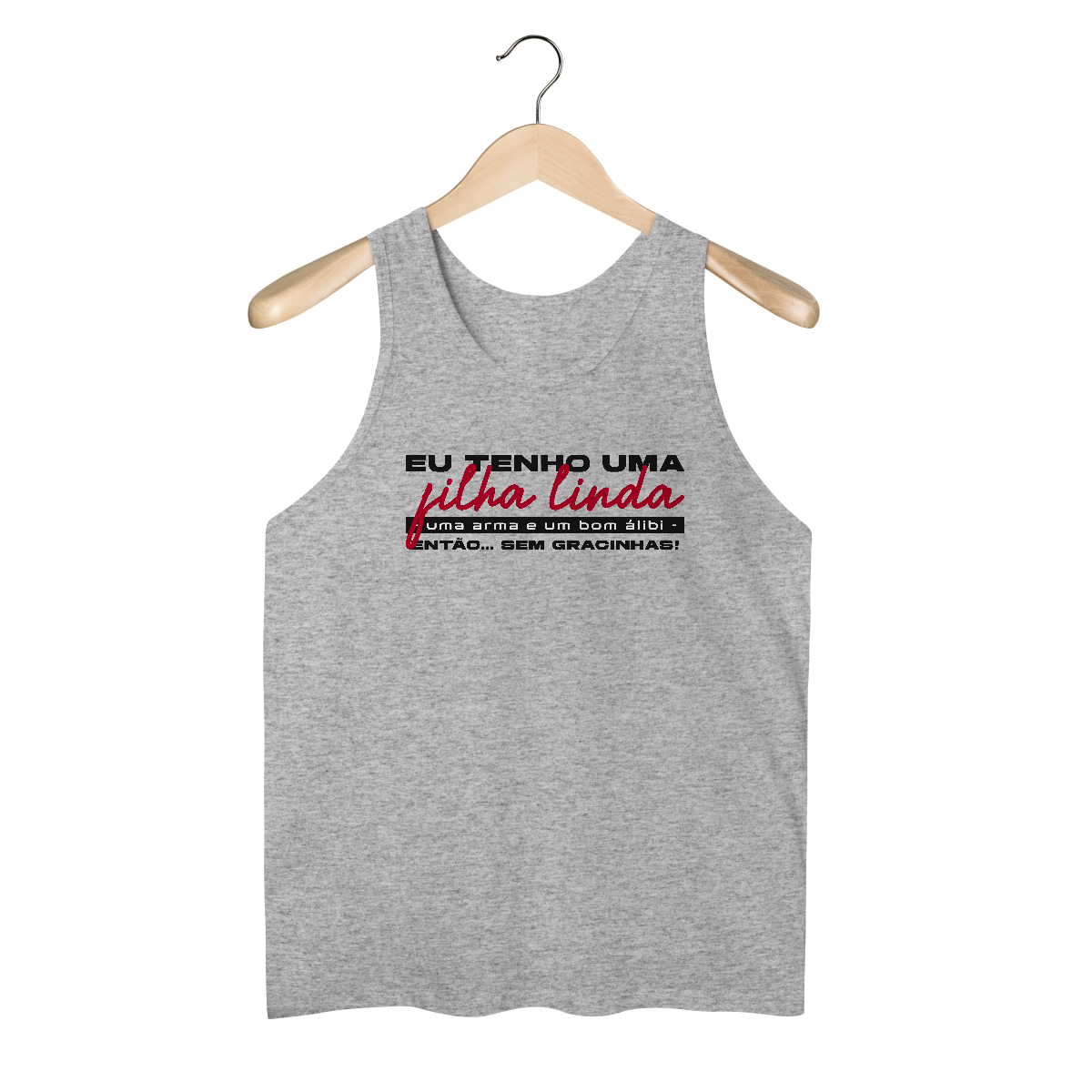 Nome do produto: Regata Masculina - Filha Linda
