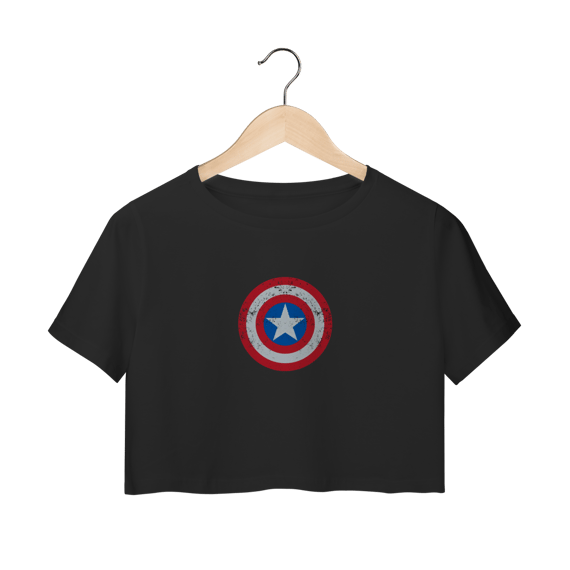 Camisa Cropped - Capitão América 2