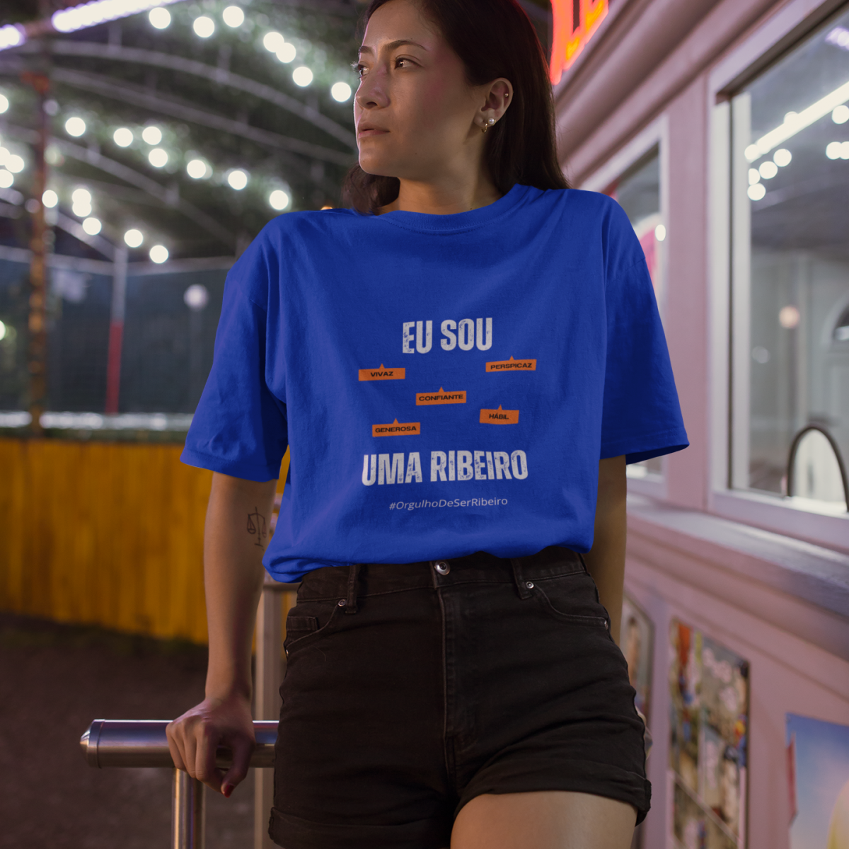 Nome do produto: Camiseta Feminina Eu Sou Uma Ribeiro – Nome Que Representa (Quality Adulto)
