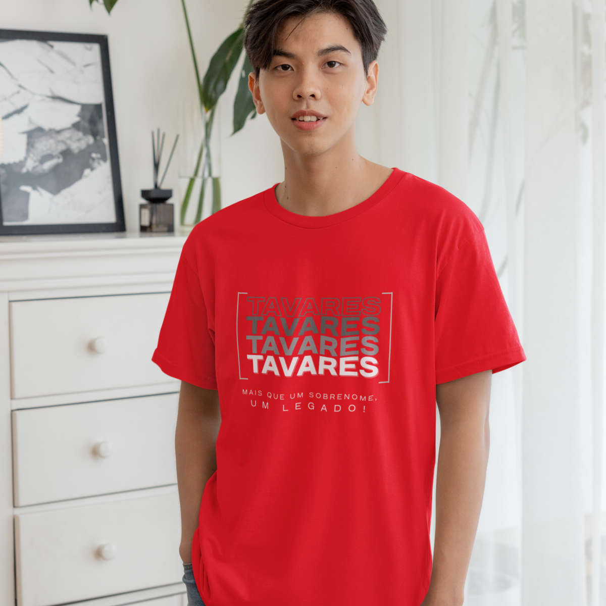 Camiseta Unissex Infanto-Juvenil “Tavares, Mais que um Sobrenome, um Legado!” – Vista o Legado (Malha Quality)