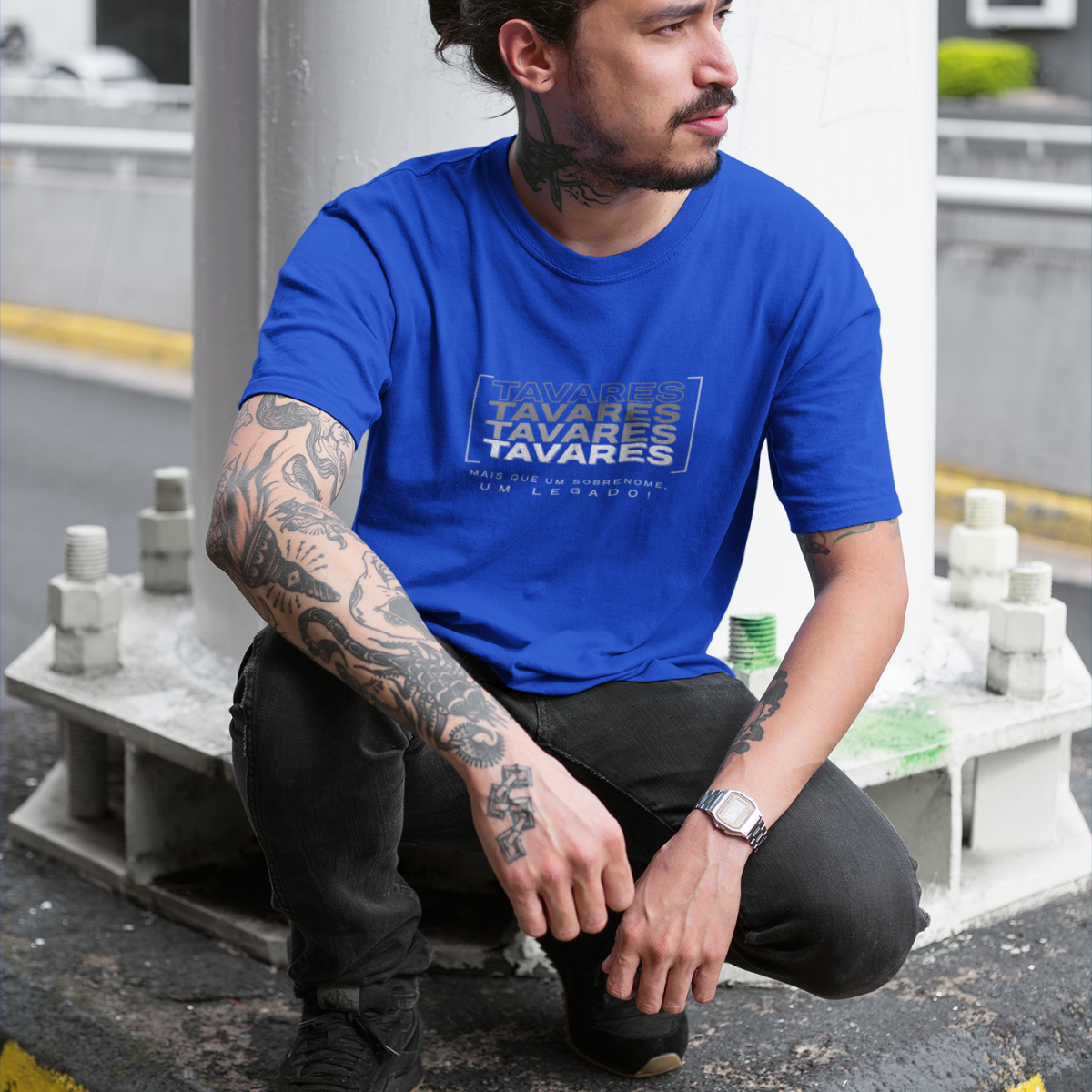 Camiseta Unissex “Tavares, Mais que um Sobrenome, um Legado!” – Vista o Legado (Malha Quality)