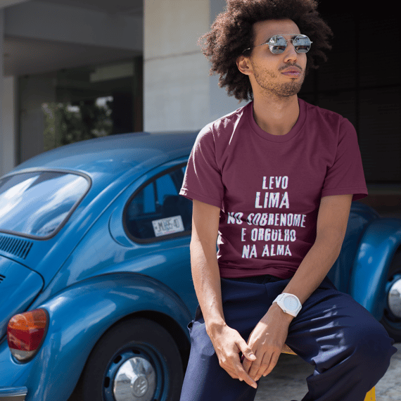 Camiseta Unissex Lima no Nome, Orgulho na Alma (Malha Quality)