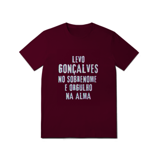 Nome do produto Camiseta Unissex Gonçalves no Nome, Orgulho na Alma (Malha Quality)