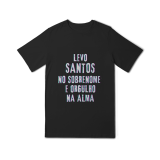Nome do produto Camiseta Unissex Infanto-Juvenil Santos no Nome, Orgulho na Alma (Malha Quality)