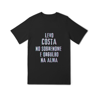 Nome do produto Camiseta Unissex Infanto-Juvenil Costa no Nome, Orgulho na Alma (Malha Quality)