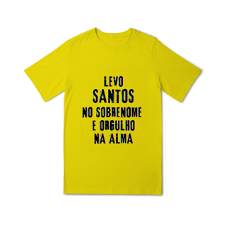 Nome do produto Camiseta Unissex Infanto-Juvenil Santos no Nome, Orgulho na Alma (Malha Quality)