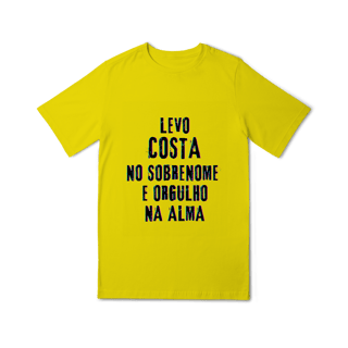 Nome do produto Camiseta Unissex Infanto-Juvenil Costa no Nome, Orgulho na Alma (Malha Quality)