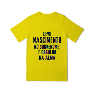 Nome do produto Camiseta Unissex Infanto-Juvenil Nascimento no Nome, Orgulho na Alma (Malha Quality)