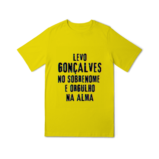 Nome do produto Camiseta Unissex Infanto-Juvenil Gonçalves no Nome, Orgulho na Alma (Malha Quality)