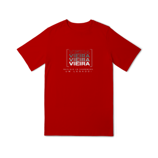 Nome do produto Camiseta Unissex Infanto-Juvenil “Vieira, Mais que um Sobrenome, um Legado!” – Vista o Legado (Malha Quality)