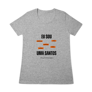 Nome do produto Baby Long Feminina Eu Sou Uma Santos – Nome Que Representa (Quality Adulto)