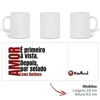 Nome do produto Caneca de Porcelana - Par Selado