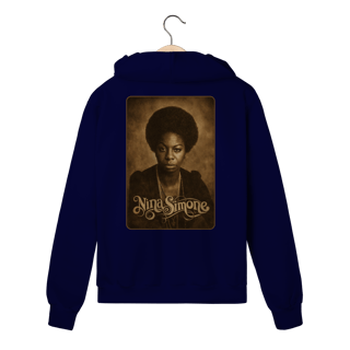 Nome do produto Nina Simone 01 - Moletom com Ziper