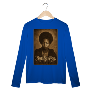 Nome do produto Nina Simone 01 - Camiseta Manga Longa Sport Dry UV