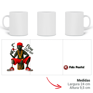 Nome do produto Mano Saci - Caneca de Porcelana