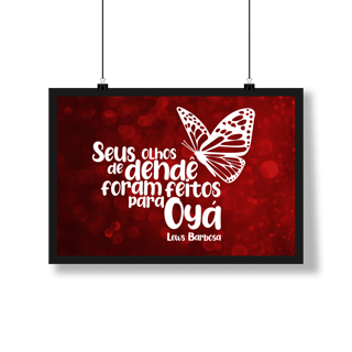 Nome do produto Olhos de Dendê - Poster Paisagem