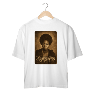 Nome do produto Nina Simone 01 - Camiseta Oversized