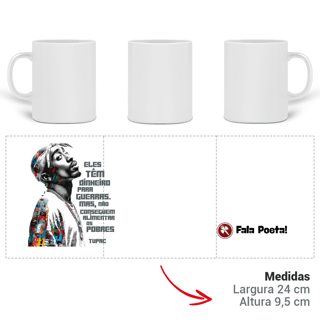 Nome do produto Frase do Tupac - Caneca de Porcelana