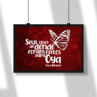 Nome do produto Olhos de Dendê - Poster Paisagem