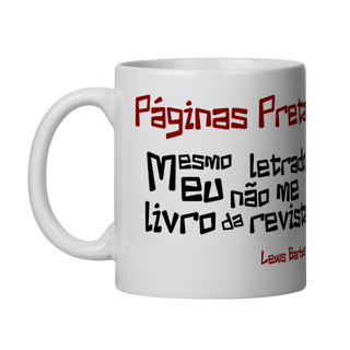 Nome do produto Páginas Pretas - Caneca