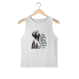 Nome do produto Frase do Tupac- Regata Masculina Sport Dry UV