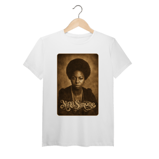 Nome do produto Nina Simone 01 - Camiseta de Algodão Peruano