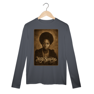 Nome do produto Nina Simone 01 - Camiseta Manga Longa Sport Dry UV