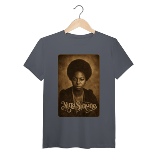 Nome do produto Nina Simone 01 - Camiseta de Algodão Peruano
