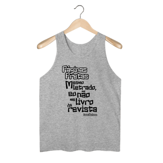 Nome do produto Páginas Pretas - Camiseta Regata