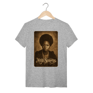 Nome do produto Nina Simone 01  - Camiseta Clássica