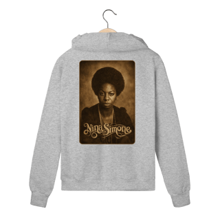Nome do produto Nina Simone 01 - Moletom com Ziper