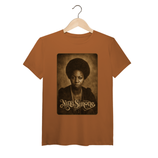 Nome do produto Nina Simone 01 - Camiseta de Algodão Peruano