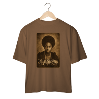 Nome do produto Nina Simone 01 - Camiseta Oversized