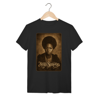 Nome do produto Nina Simone 01  - Camiseta Clássica